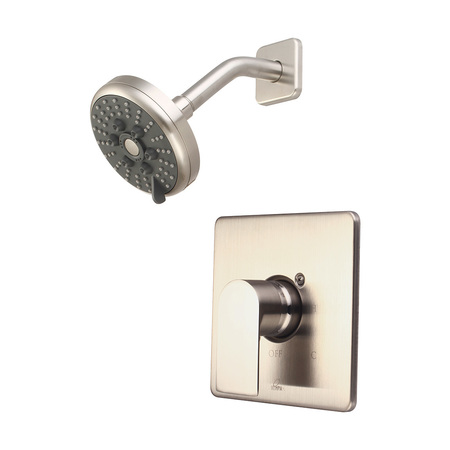 OLYMPIA FAUCETS Single Handle Shower Trim Set, Wallmount, Brushed Nickel T-23915-BN